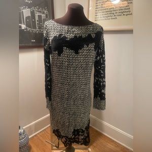 Diane von Furstenberg Monochrome Stretch Silk Ernestina Dress